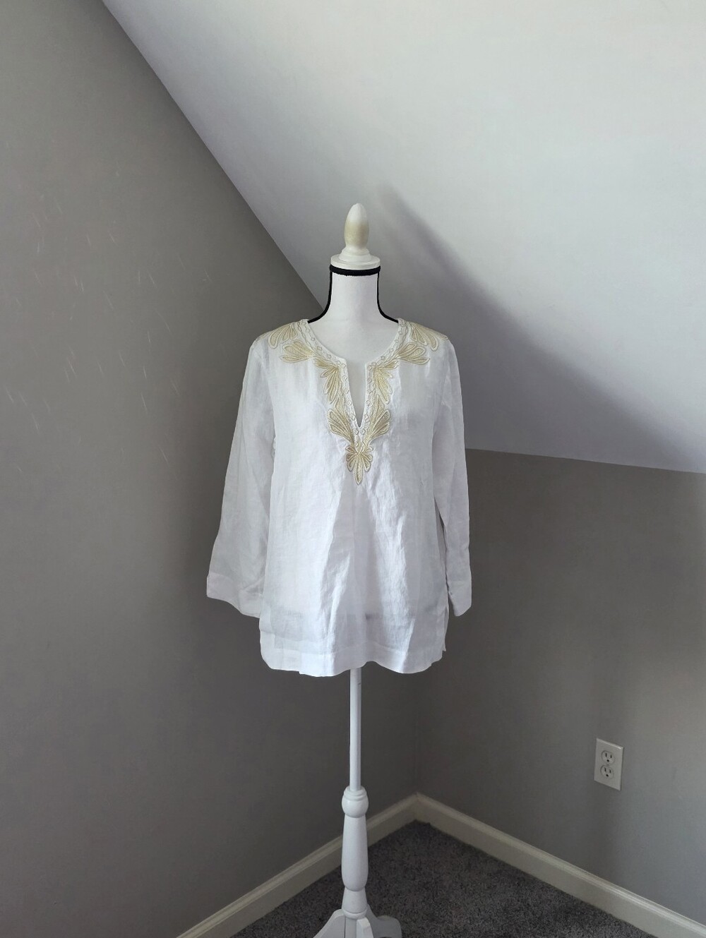 Lilly Pulitzer Amelia Island Linen Tunic Top